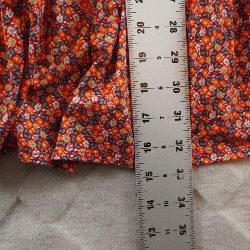 Urban Outfitters Tiered Mini Dress Womens Small Floral Print Dolman Sleeve - Picture 8 of 11